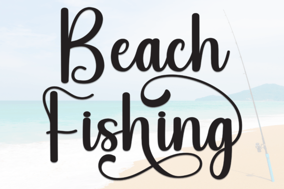 Beach Fishing Font: A Handwritten Typeface for Elegant Designs