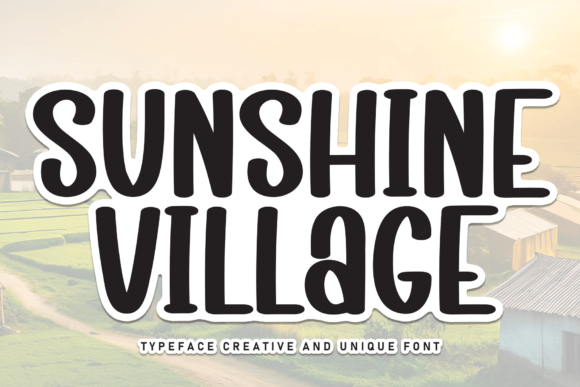 Sunshine Village: A Modern Calligraphic Typeface for Creative Projects